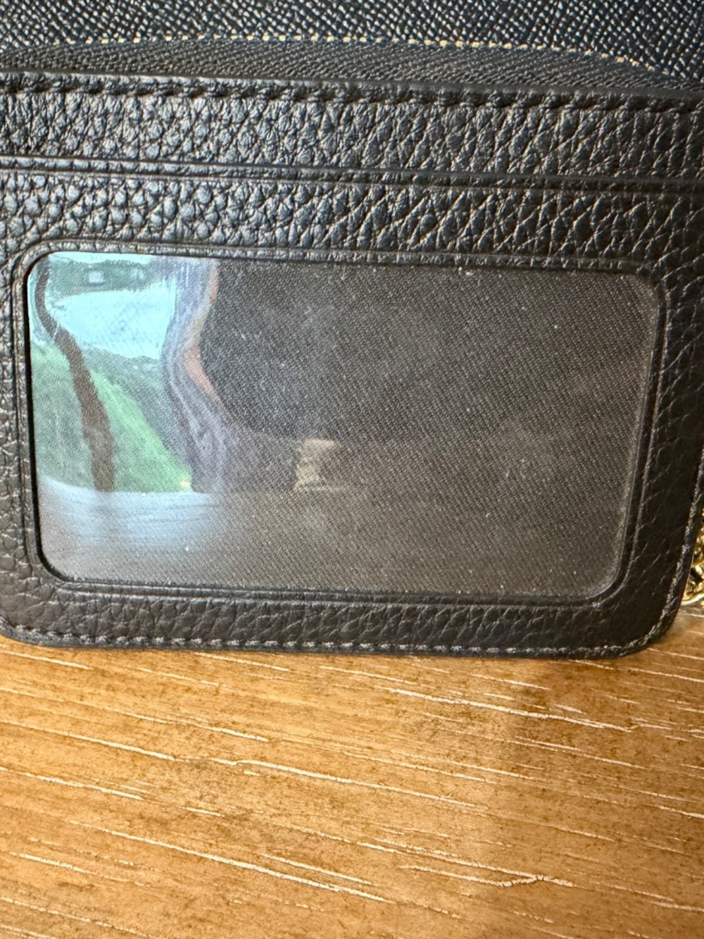 Coach Black Crossgrain Leather Gallery Tote & Matching Mini Skinny ID Wallet Set - Picture 3 of 12